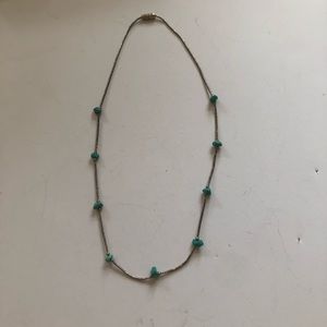 liquid sterling silver turquoise necklace